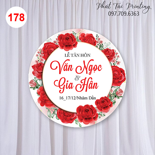 MS 178- Bảng Gia Tiên, Backdrop trang trí đám cưới