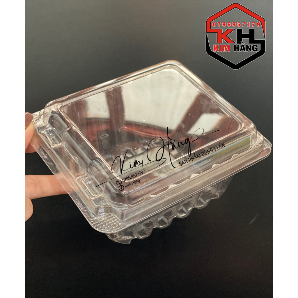 Set 100h H134 có 2 nút bấm , hộp đựng bánh su kem , đựng bánh bông lan , đựng bánh ngọt các loại,...