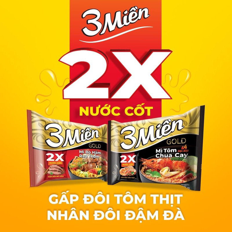 Mì Ba Miền 30 gói x 75g đủ vị