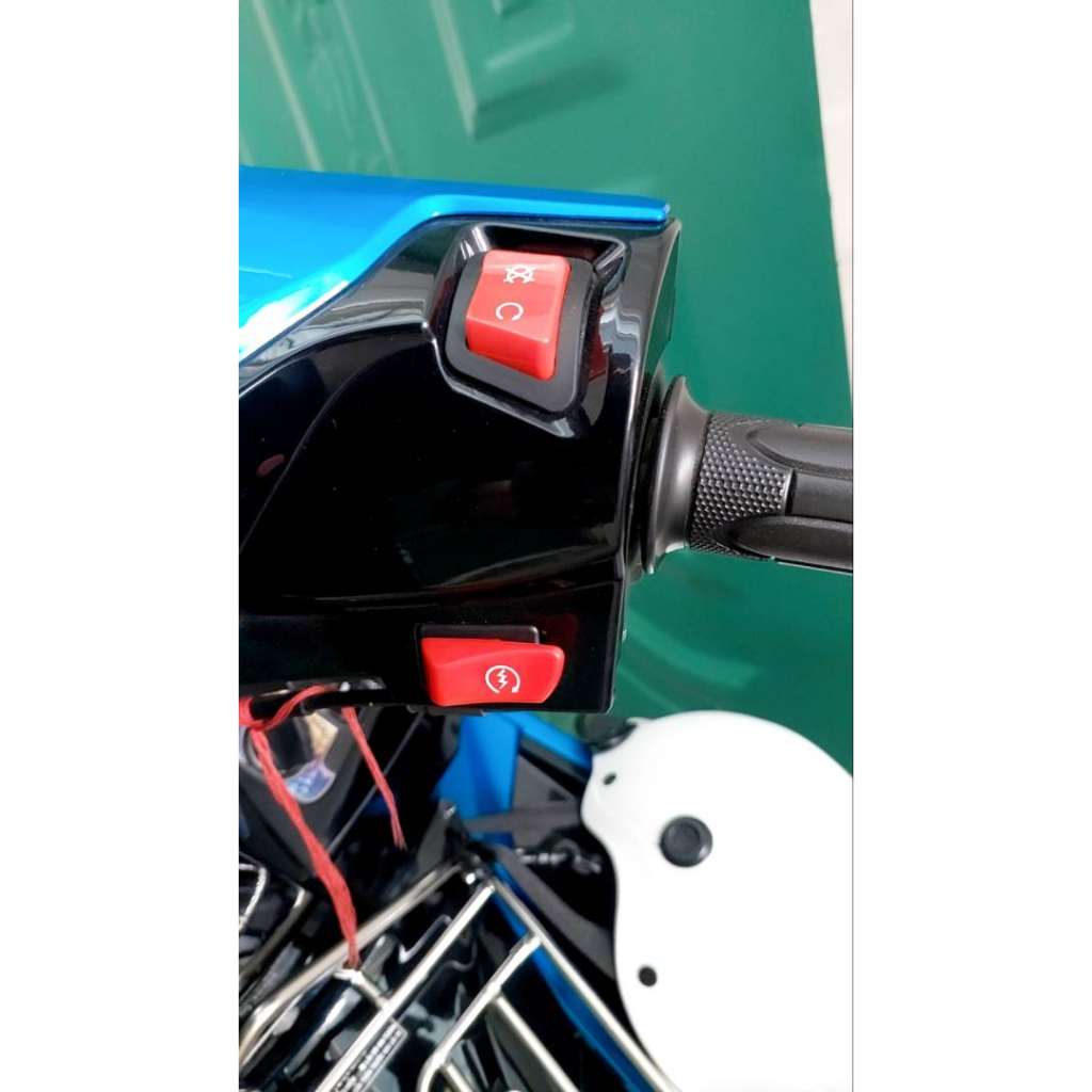 Full nút công tắt đỏ Wave SH Vsion Future  - nút đề, nút tắt máy 3s, nút kèn, nút passing  cho các dòng xe máy