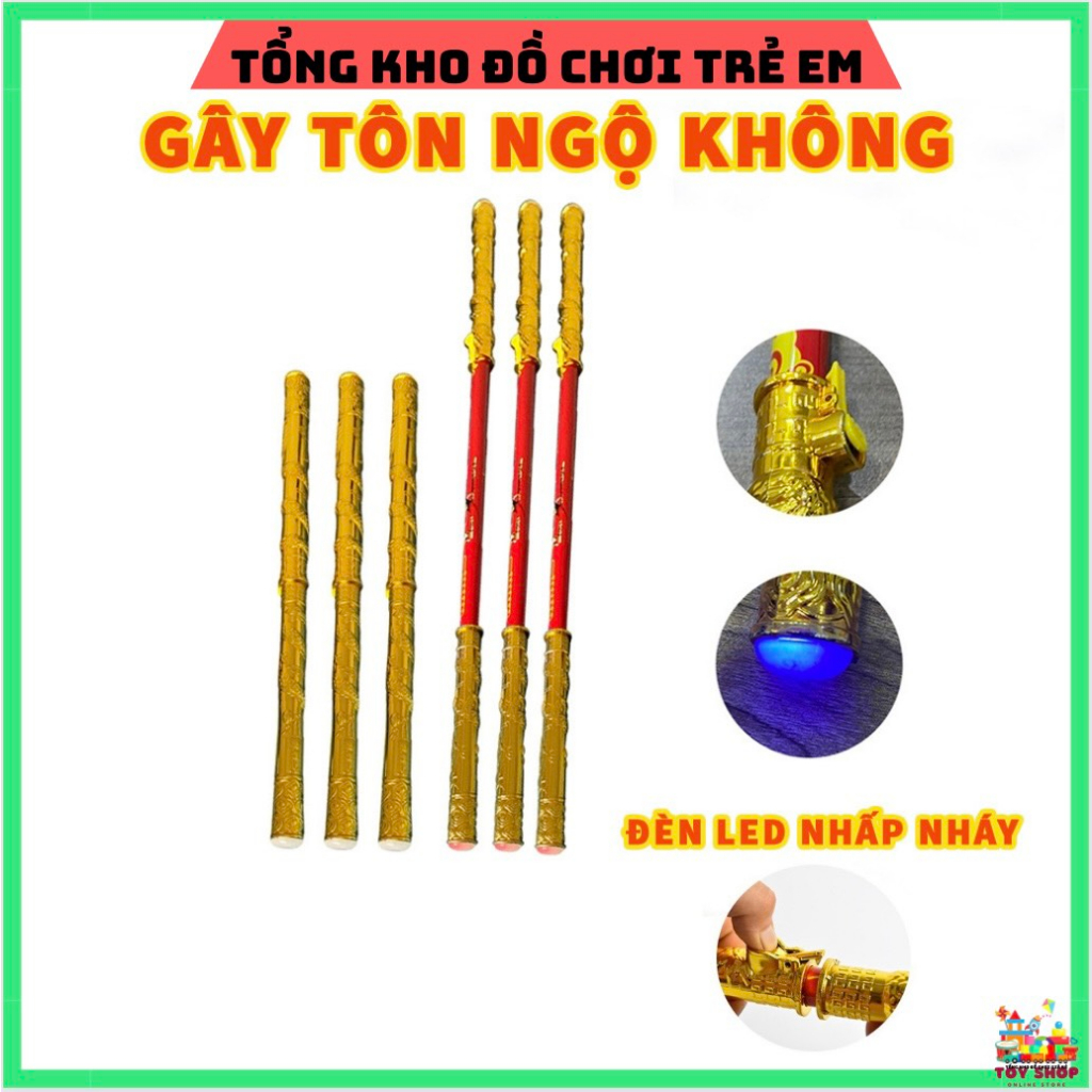 Gậy như ý tôn ngộ không có đèn phát sáng có thể thu gọn và kéo dài