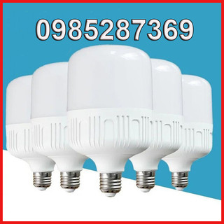 Bóng đèn led bulb trụ tròn, bóng led trụ nhựa đủ loại công suất khác nhau