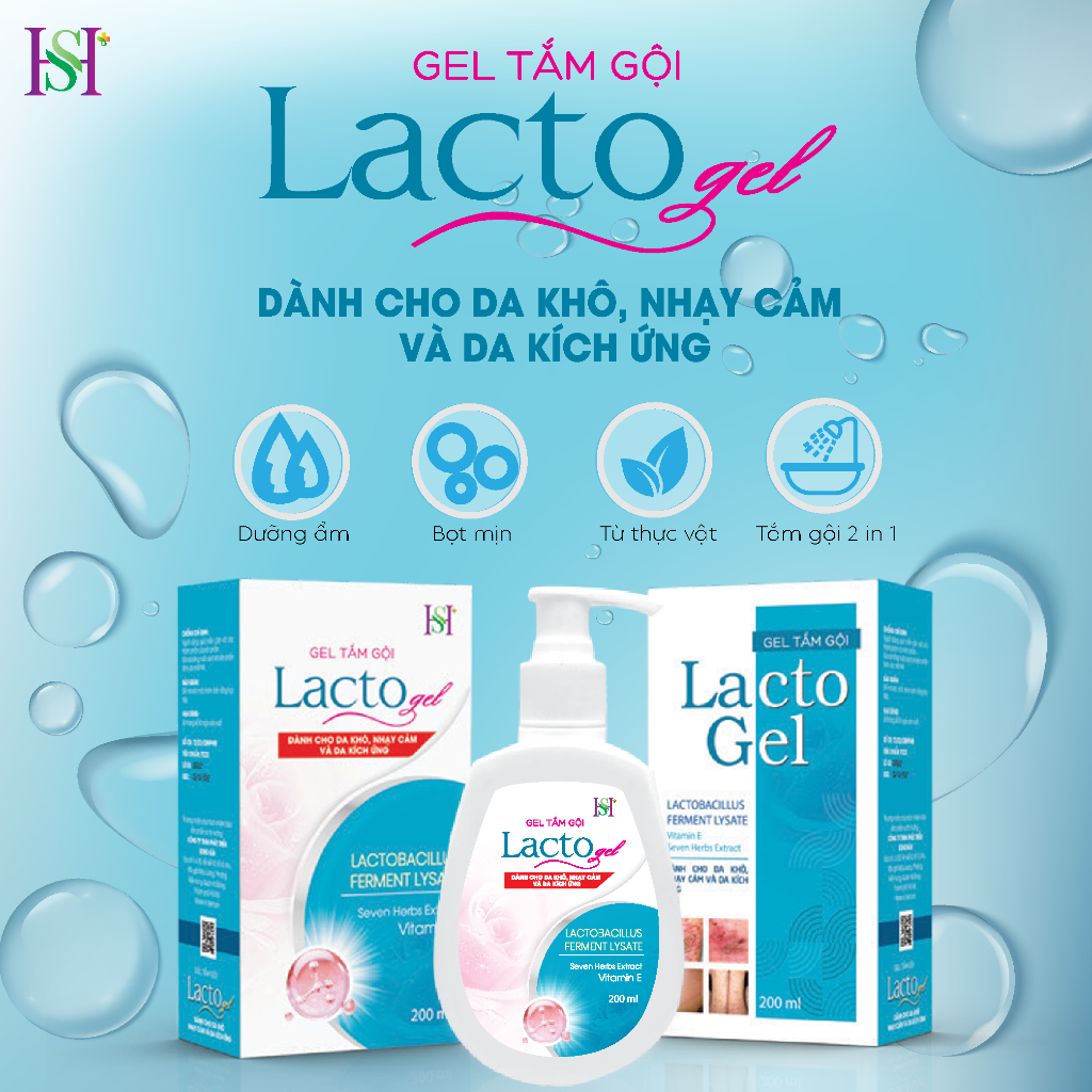 Gel Tắm Gội HS+ dành cho da khô, da nhạy cảm, da kích ứng
