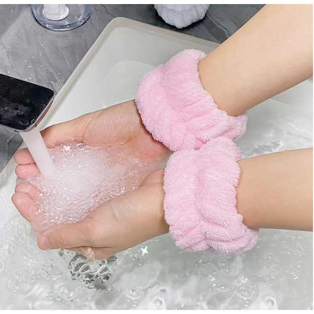 Băng Đô Đeo Cổ Tay Rửa Mặt Đa Năng Chóng Nước Dành Cho Nữ- 1 cái
