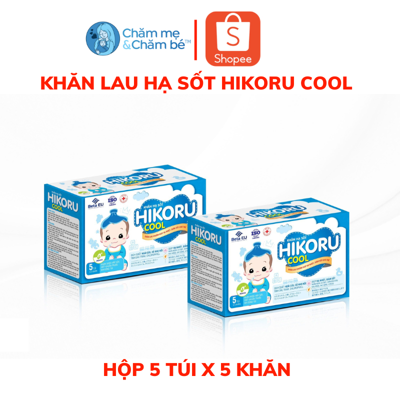 Khăn lau hạ sốt cho bé HIKORU COOL