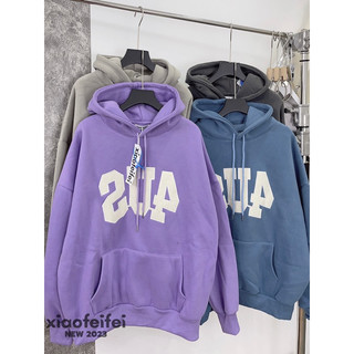 Áo hoodie vải nỉ lót bông dày dặn thêu SU4