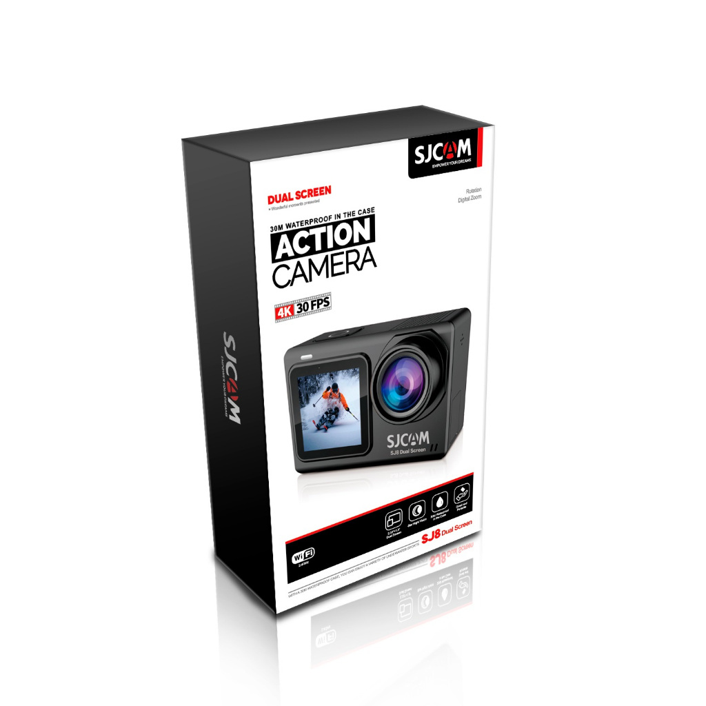 Camera Hành Trình, Camera Hành Động Cho Xe Đạp, Xe Máy SJCAM SJ 8 Quay Phim Chống Rung 4K