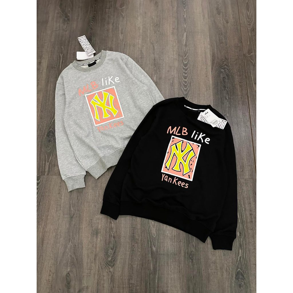 Áo nỉ da cá hình in Ny nam nữ