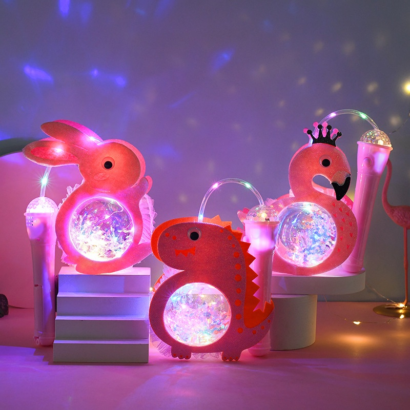 Lồng Đèn Nhựa Phát Sáng Có Nhạc Cho Bé Đồ Chơi Trung Thu PUKAPI