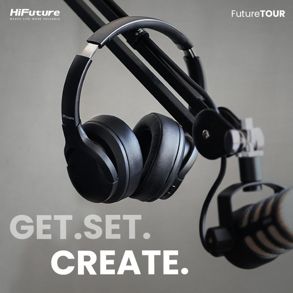 Tai Nghe chụp tai không dây FutureTour - Over Ear Hybrid Active Noise Cancellation ANC Siêu Bass | Hàng Chính Hãng
