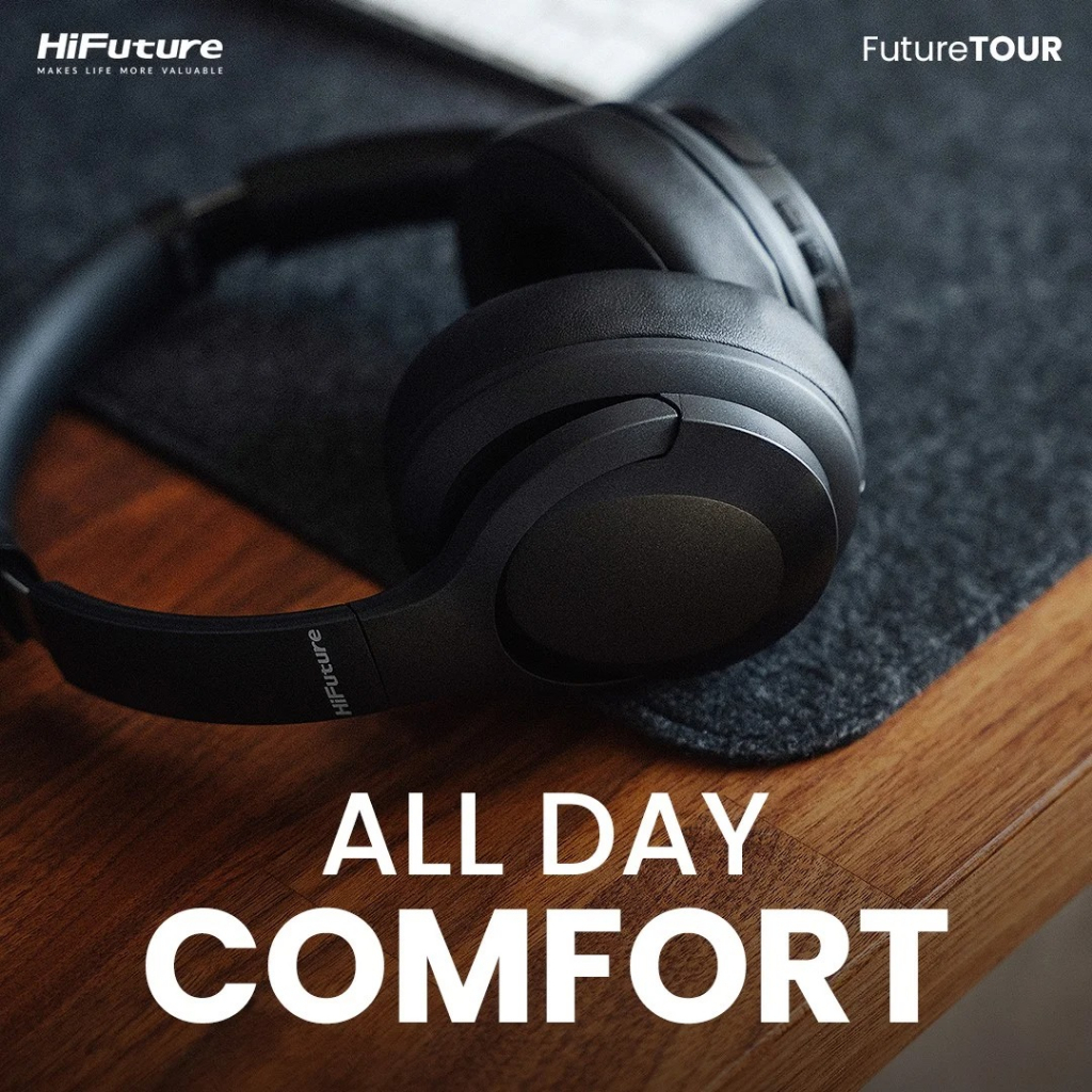 Tai Nghe chụp tai không dây FutureTour - Over Ear Hybrid Active Noise Cancellation ANC Siêu Bass | Hàng Chính Hãng
