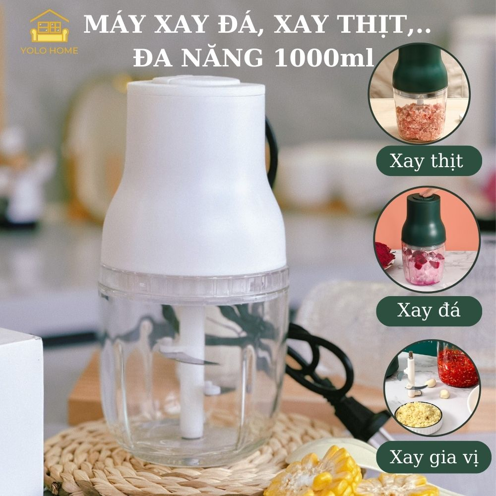 Máy Xay Đa Năng, Xay Thịt, Xay Đá, Dung Tích 1000ml