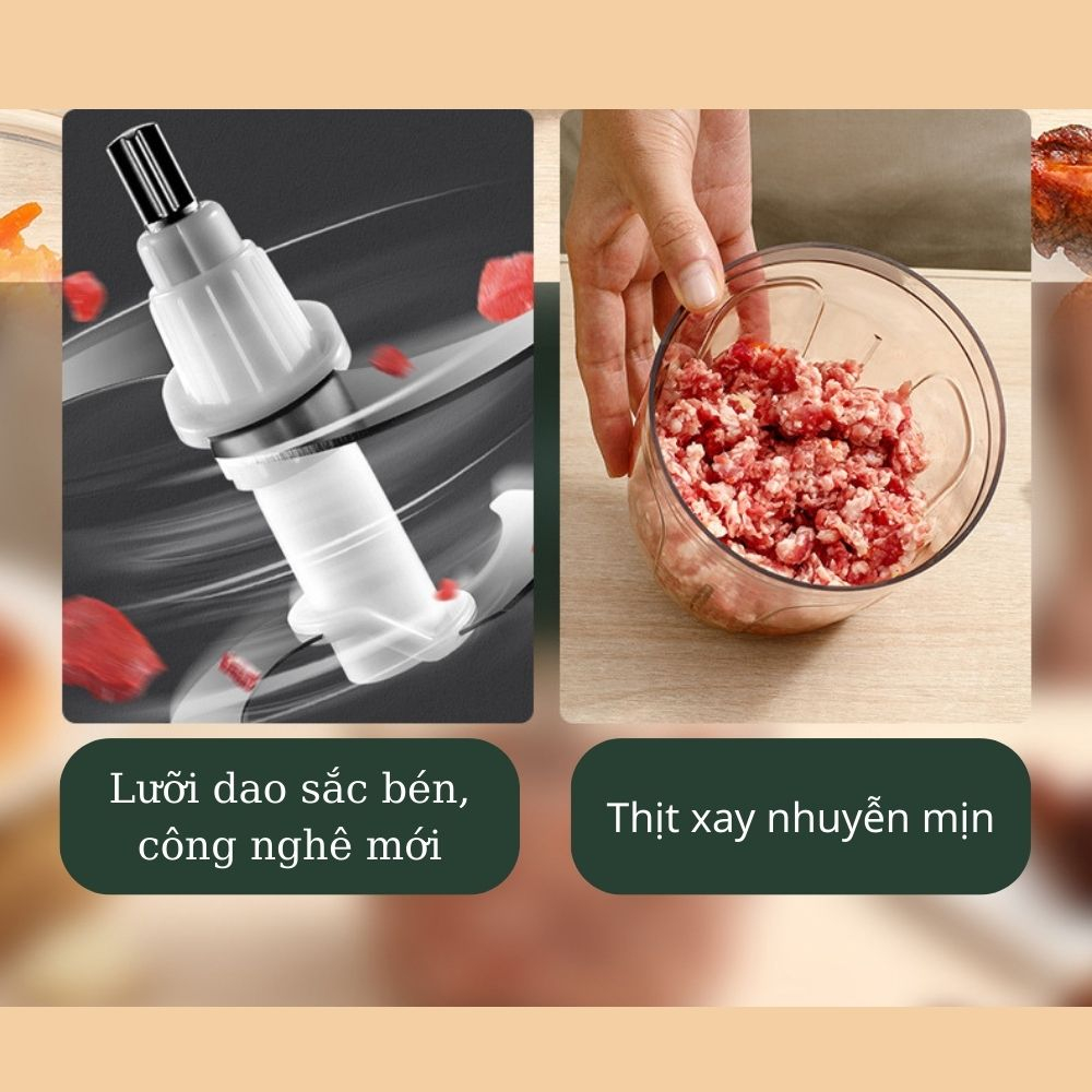 Máy Xay Đa Năng, Xay Thịt, Xay Đá, Dung Tích 1000ml