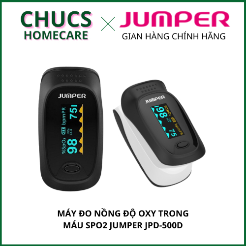 Máy đo nồng độ oxy trong máu và nhịp tim spo2 JUMPER JPD-500D