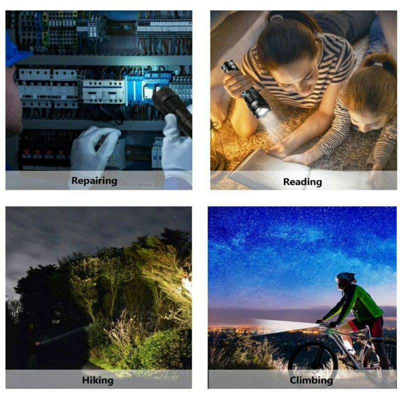 Đèn Pin XHP Siêu Sáng Cầm Tay Pin Trâu Chiếu Xa