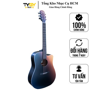 Đàn guitar acoustic rosen n10 chính hãng - tặng kèm bao da, capo, pick và khoá học đệm hát hiển râu