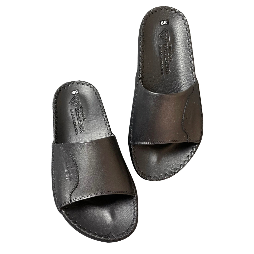 Dép da nam quai ngang D79 chất liệu da bò kiểu dáng thời trang năng động