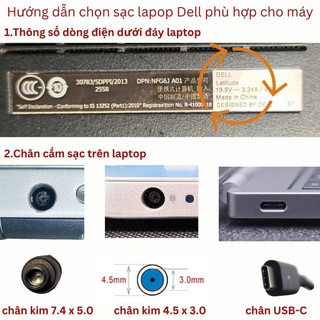 Sạc laptop Dell 19.5v 45W 65W 90W 130W 210W 240W hàng bóc máy chính hãng xịn