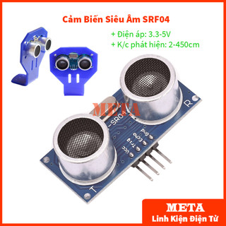 Module Cảm Biến Siêu Âm SRF04, HC SR04, HC-SR04 - Khung giá Đỡ Cảm Biến Siêu Âm SRF04/05