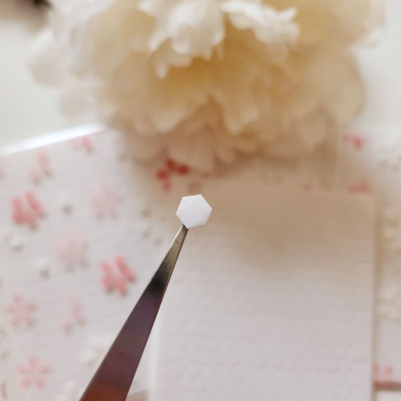 𝓚𝓻𝓲𝓼𝓷𝓪.𝓻𝓸𝓸𝓶 ♡ Tấm keo dán xốp 2 mặt hình lục giác làm journal 3D