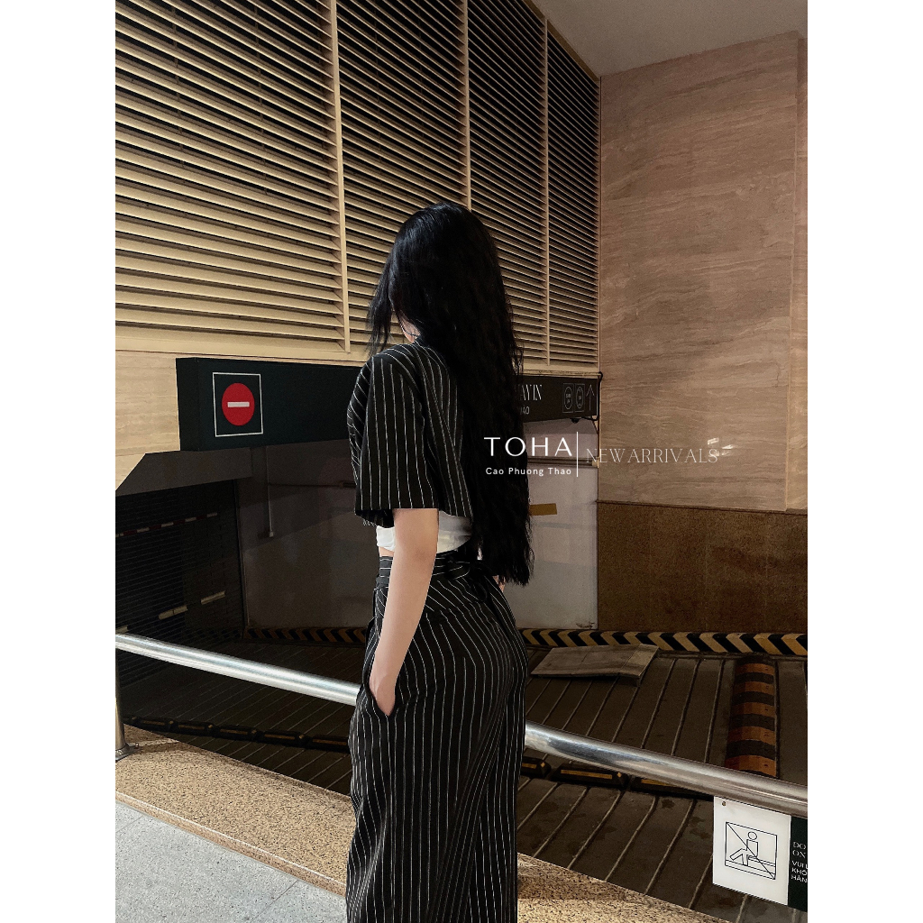 Sét Vest Sọc Đen