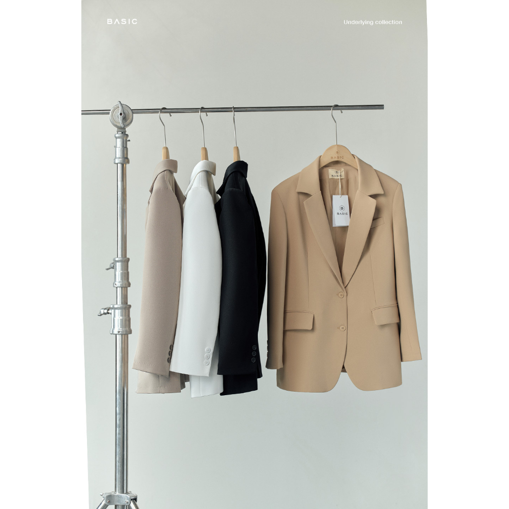 Áo blazer trơn BASIC MAIZE BLAZER