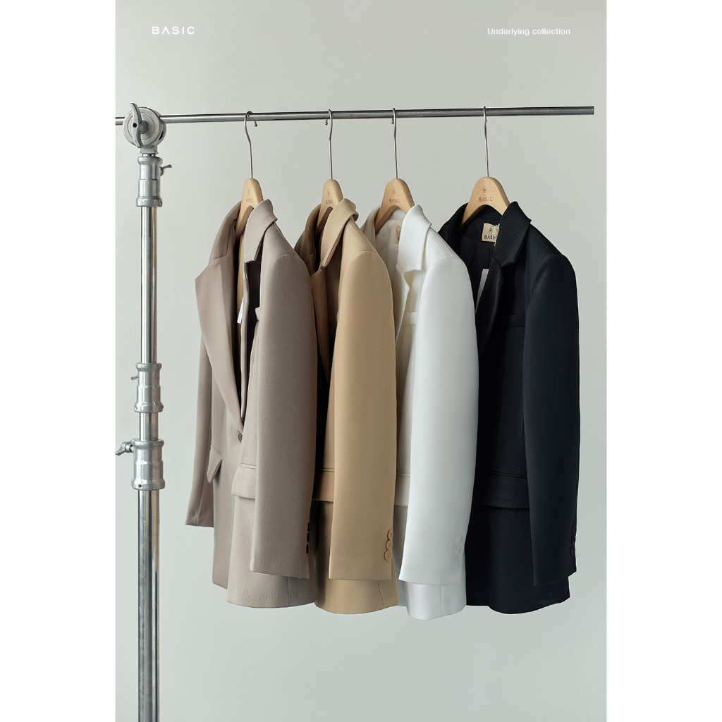 Áo blazer trơn BASIC MAIZE BLAZER