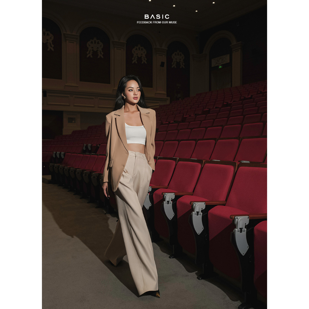 Áo blazer trơn BASIC MAIZE BLAZER