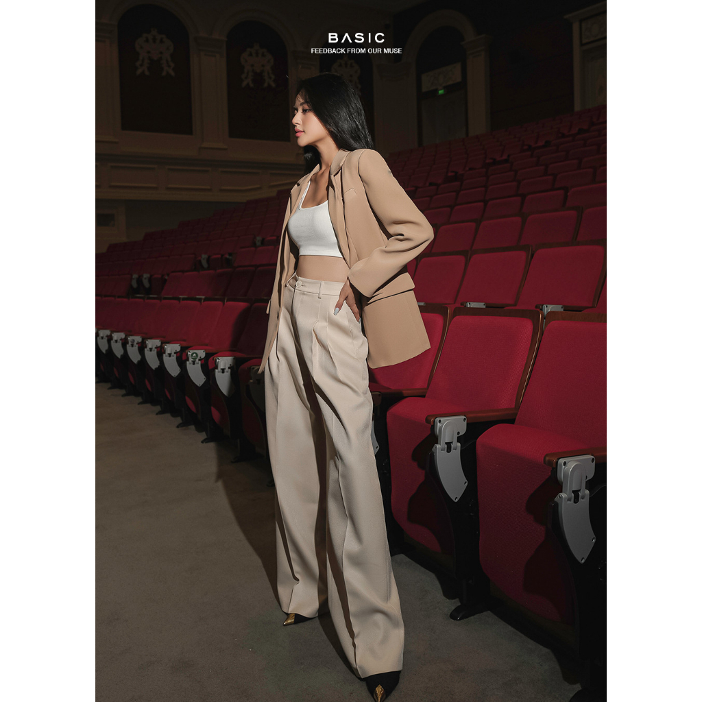 Áo blazer trơn BASIC MAIZE BLAZER