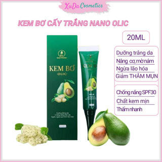 Kem bơ cấy trắng nano olic dưỡng ẩm trắng da giảm thâm nám tàn nhang chống nắng SPF30+