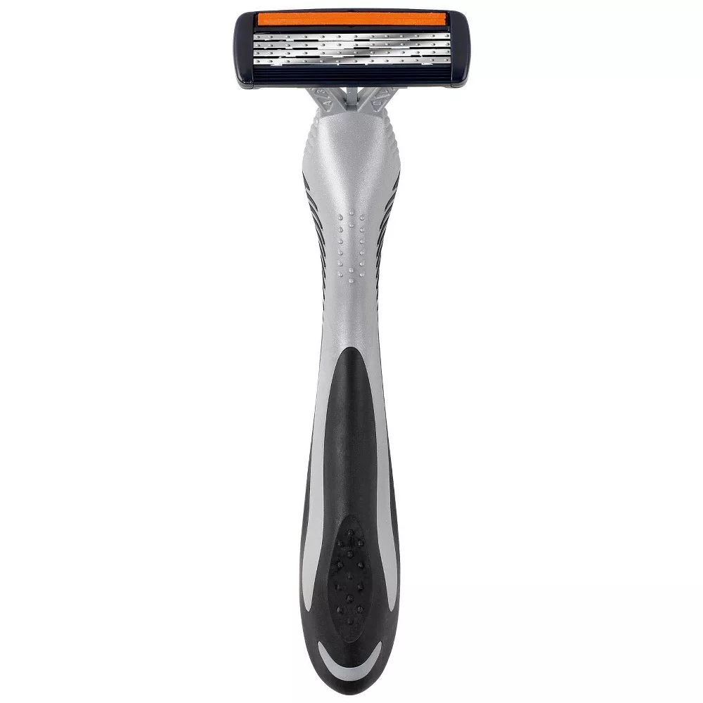 Dao cạo râu dùng 1 lần sẵn tinh chất lô hội và vitamin E cho Nam BIC Flex 4 Sensitive Titanium - gói 3 chiếc