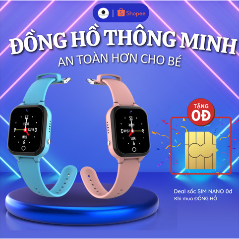 Đồng hồ thông minh định vị trẻ em SKYONE  SK80 - Gọi VideoCall - Định Vị LBS/Wifi Chống Nước