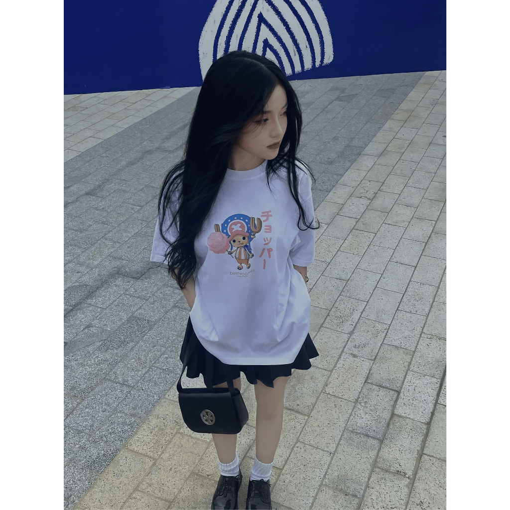 Áo Thun DirtyCoins x OnePiece Chopper T-shirt - White
