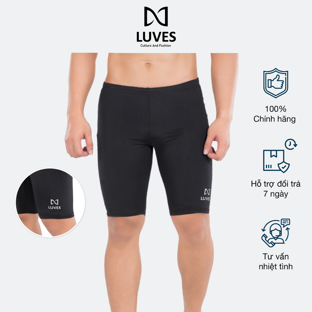 Quần Bơi Nam Dáng Lửng LUVES HYPER BOOM Vải Dày Co Giãn 4 Chiều Thoải Mái Hoạt Động, Chống Thấm Nhanh Khô LVPHM0004