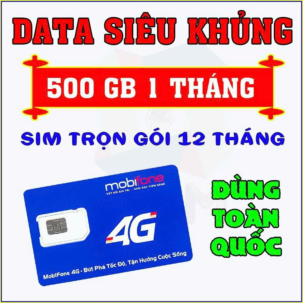 Sim MobiFone Sử Dụng Gói Cước 1 Năm Không Giới Hạn Data, Có Sẵn Gói Cước