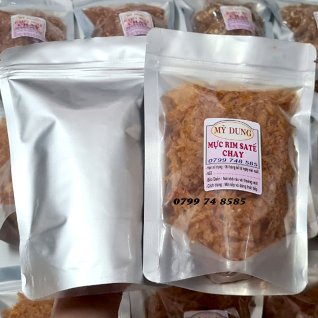 Mực Rim sa Tế Chay gói 200gr _ Nhà Làm _ Date 6 tháng