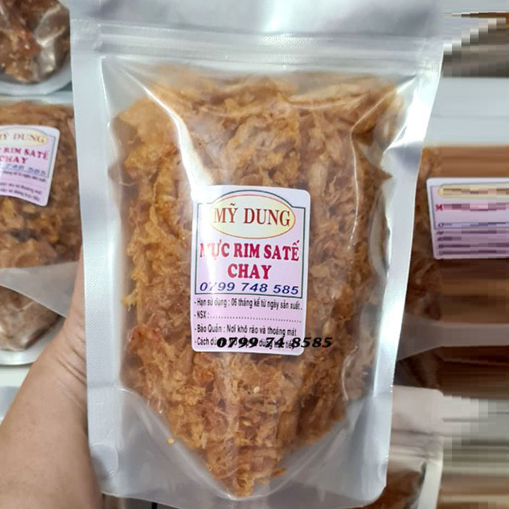 Mực Rim sa Tế Chay gói 200gr _ Nhà Làm _ Date 6 tháng