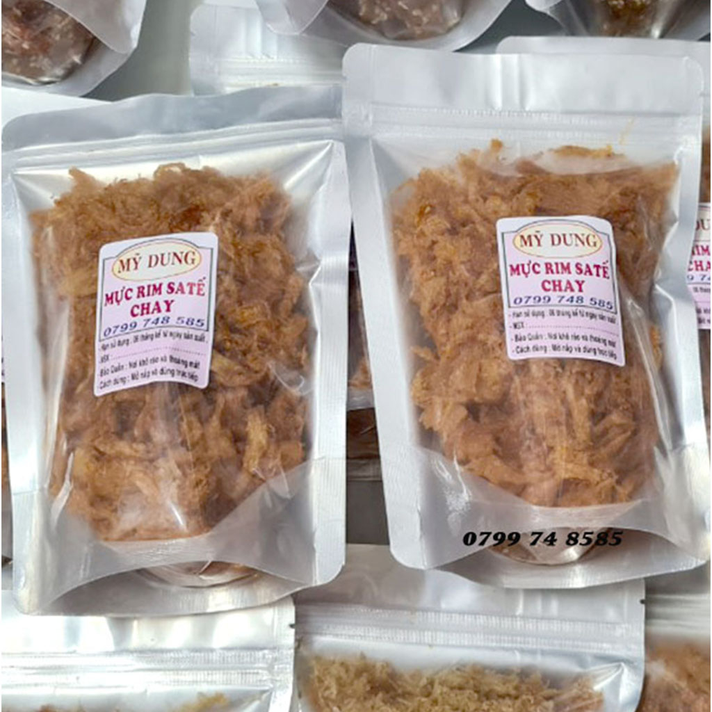 Mực Rim sa Tế Chay gói 200gr _ Nhà Làm _ Date 6 tháng