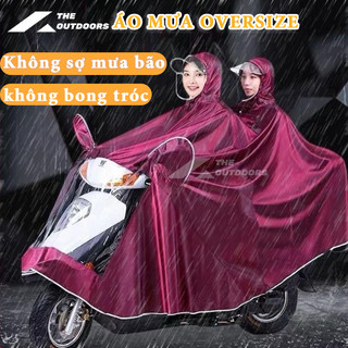 Áo mưa 2 đầu cỡ lớn, áo mưa cánh dơi, áo mưa xe máy dáng trùm toàn thân chống mưa bão，áo mưa, áo mưa dài