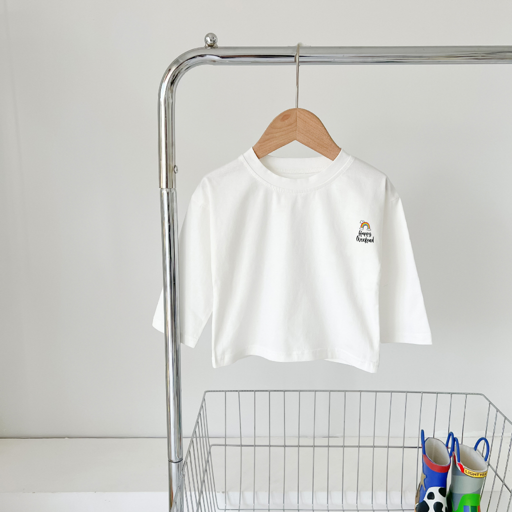 Áo Thun Dài Tay Cho Bé Gái Bé Trai ADT01 IN Hình Nhỏ Cotton Chọn Lọc,Thấm Hút Mồ Hôi Tốt - BabyBoo PiBo Store