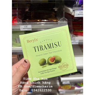 CHOCOLATE TIRAMISU HẠNH NHÂN VỊ MATCHA HIỆU BERYL'S MALAYSIA