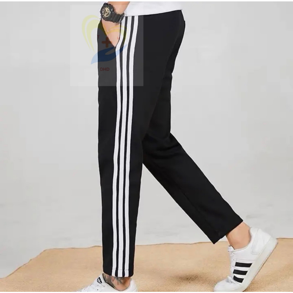 Quần Thể Thao nam - nữ - 3 sọc chất Vải thun co giãn thoáng mát