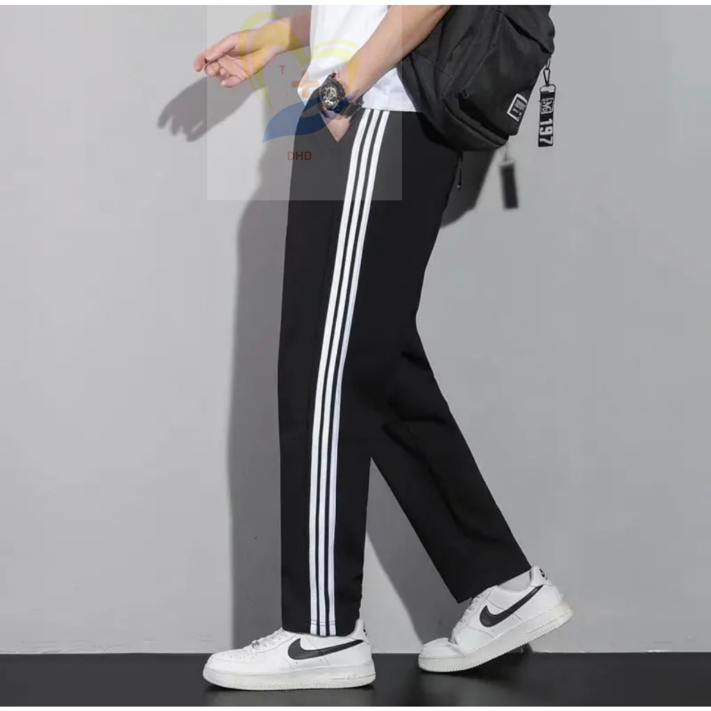 Quần Thể Thao nam - nữ - 3 sọc chất Vải thun co giãn thoáng mát