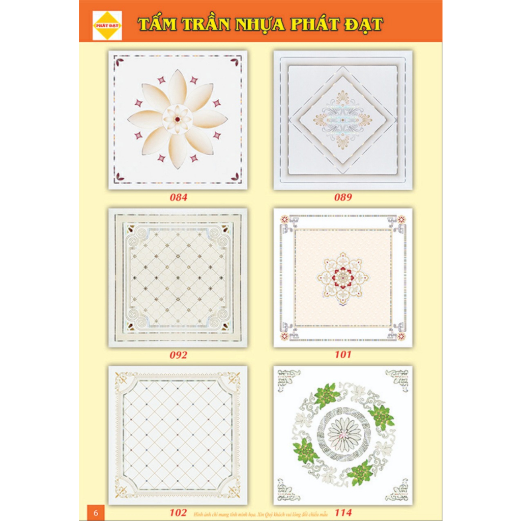La phông nhựa, KT 60 x 60, COMBO giá 5 Tấm, mẫu mã bắt mắt, Shop tự vận chuyển, có phí ship hàng, giao hàng trong ngày