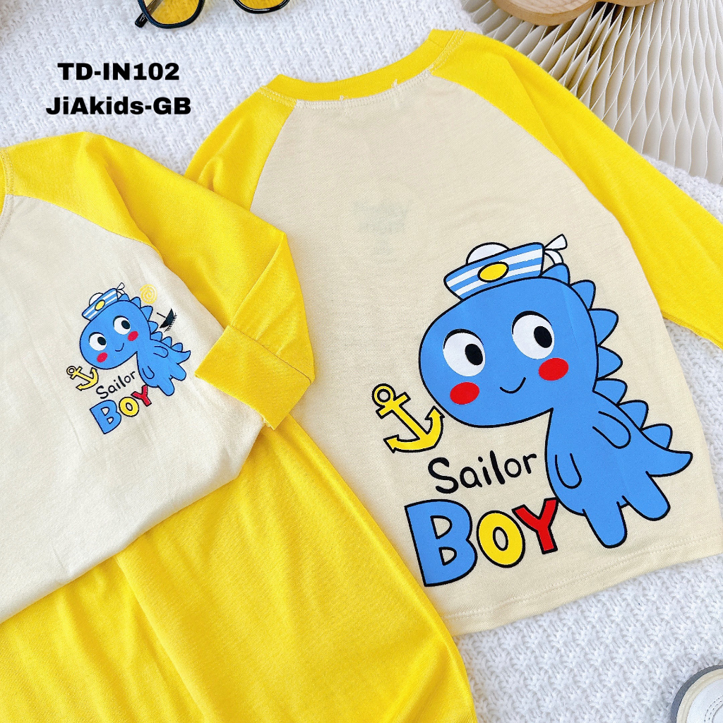 Bộ Dài Tay Cho Bé LDD43 ALBABA MINKY MOM Thun Lạnh Cao Cấp Mềm Mịn Thoáng Mát Hàng Chuẩn Loại 1.