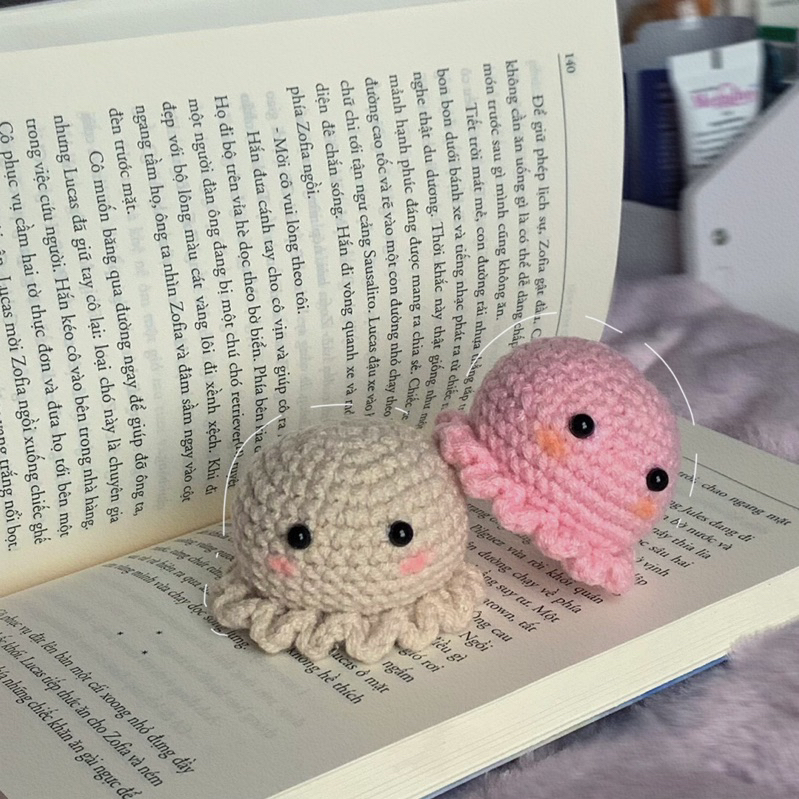 Bạch tuộc bằng len mini 🐙