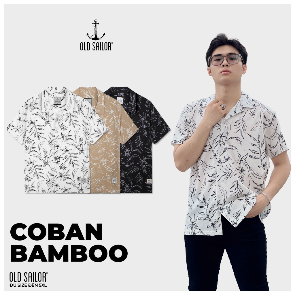 Áo Sơ Mi Nam OLD SAILOR Thiết Kế Họa Tiết Chất Vải Sợi Tre Thoáng Mát  - BST Mùa Hè Premium  - Big Size