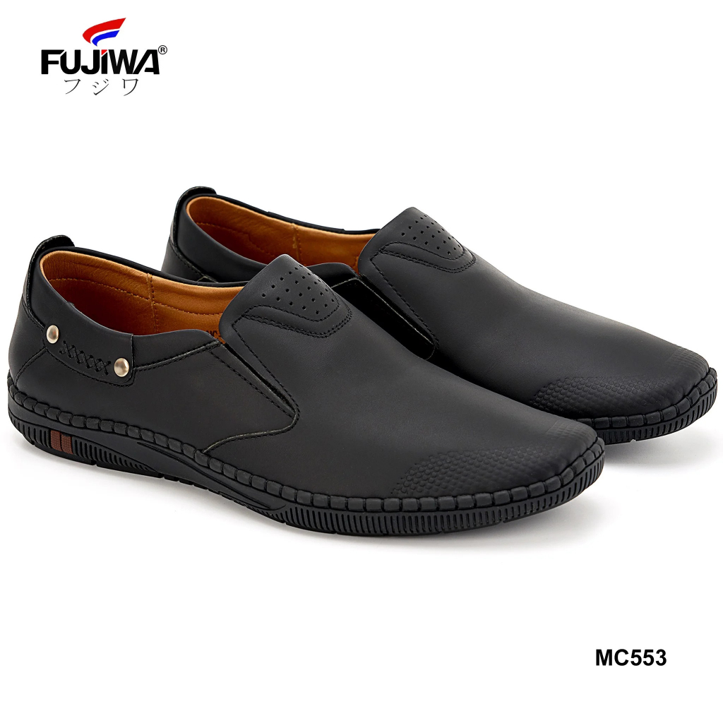 Giày Lười Nam Da Bò FUJIWA - MC553. Đế Giày Là Cao Su Thiên Nhiên, Đế Cao 3cm. Có Size:  38, 39, 40, 41, 42, 43