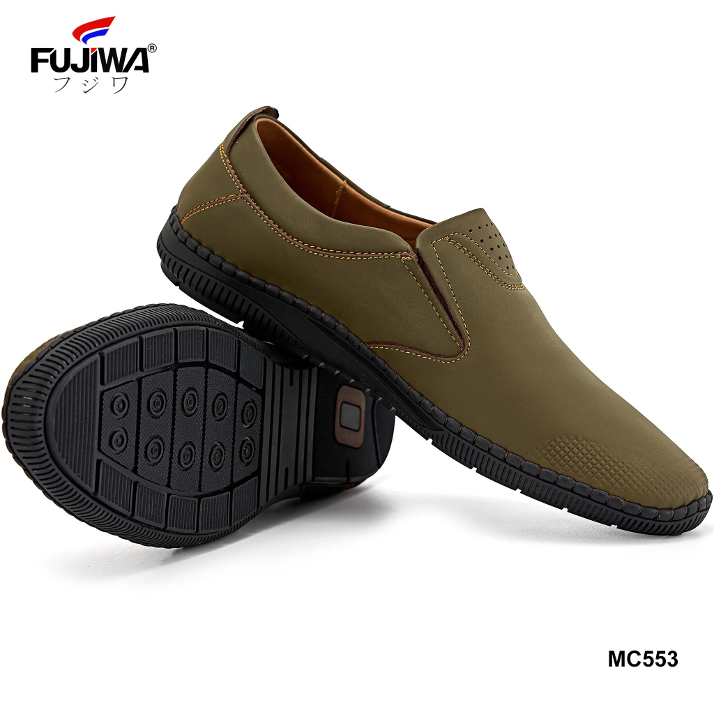 Giày Lười Nam Da Bò FUJIWA - MC553. Đế Giày Là Cao Su Thiên Nhiên, Đế Cao 3cm. Có Size:  38, 39, 40, 41, 42, 43