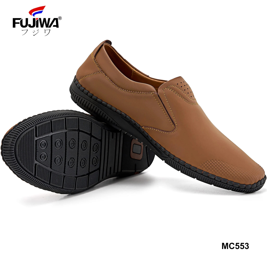 Giày Lười Nam Da Bò FUJIWA - MC553. Đế Giày Là Cao Su Thiên Nhiên, Đế Cao 3cm. Có Size:  38, 39, 40, 41, 42, 43